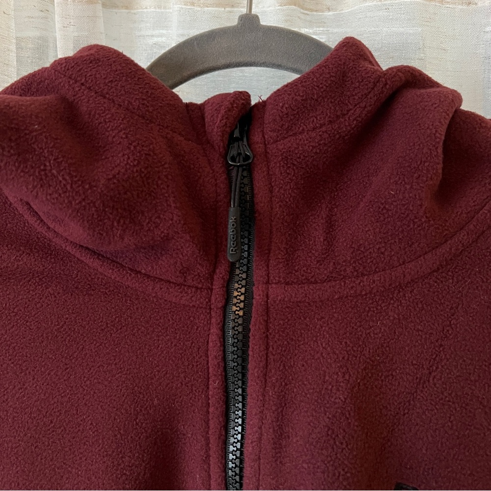 Reebok Full Zip Polar Fleece Hoodie Jacket size L | NWT - Picture 6 of 10